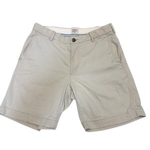FAHERTY Khaki Stretch Chino Shorts Men's Classic Fit